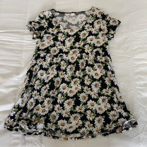 Sunflower baby-doll dress